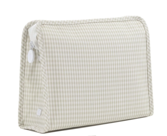 TRVL Pearl Grey Gingham Large Roadie