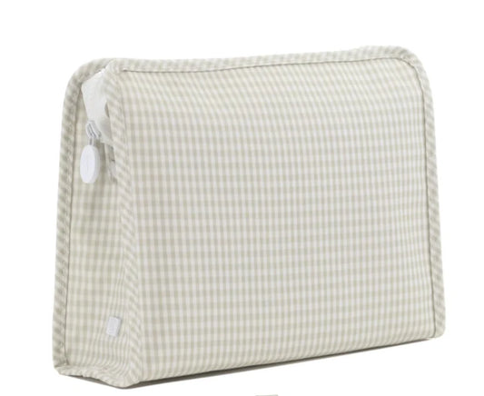TRVL Pearl Grey Gingham Medium Roadie