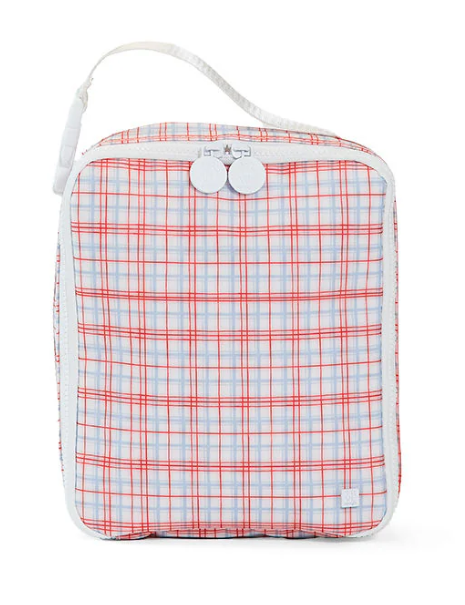 TRVL Classic Plaid Red Insulated Lunch Box