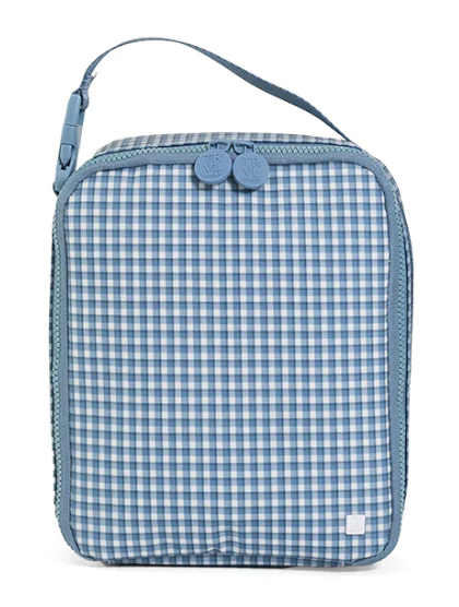 TRVL Rodeo Check Indigo Insulated Lunch Box