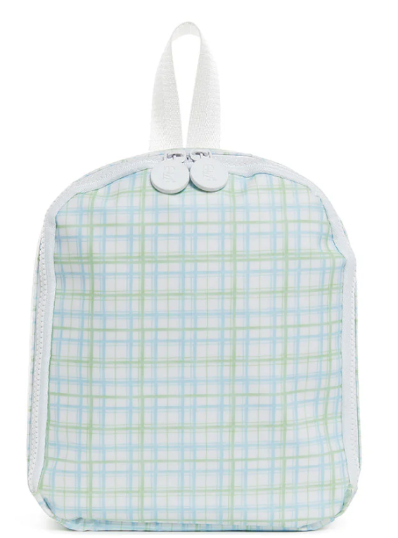 TRVL Classic Plaid Green Bring It Lunch Bag