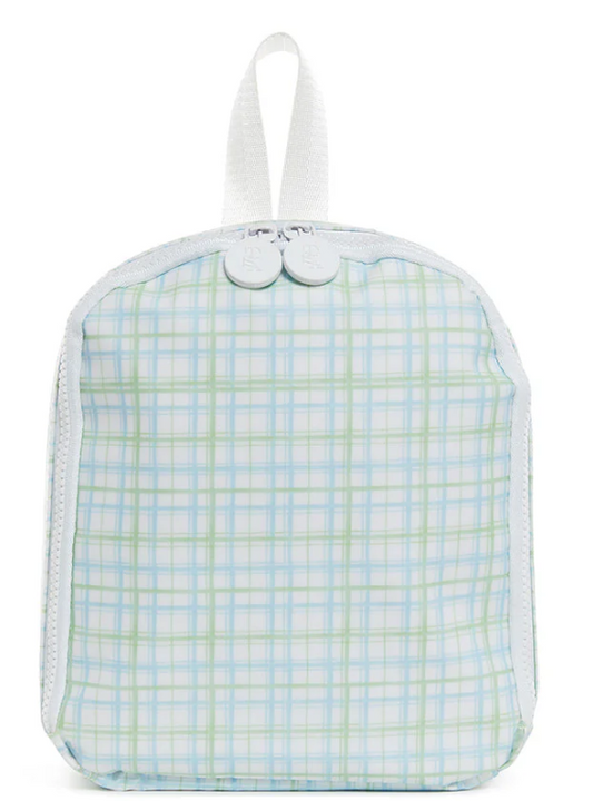 TRVL Classic Plaid Green Bring It Lunch Bag