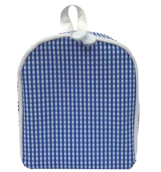 TRVL Gingham Royal Bring It Lunch Bag