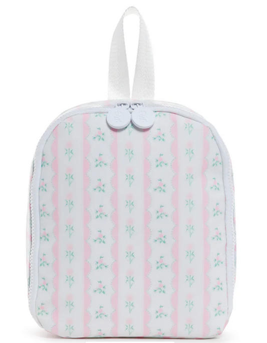 TRVL Ribbon Floral Pink Bring It Lunch Bag