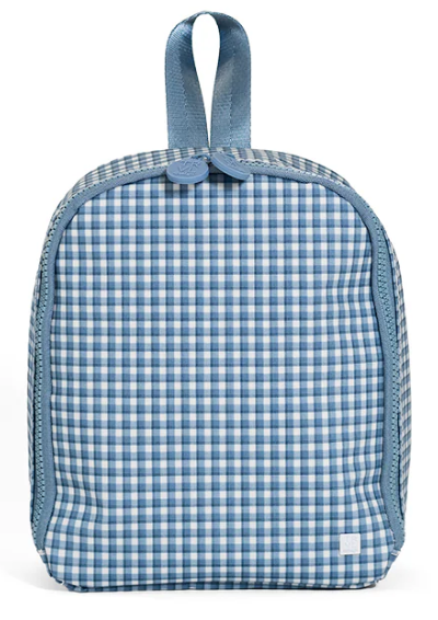 TRVL Rodeo Check Indigo Bring It Lunch Bag