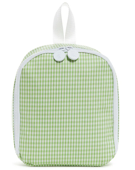 TRVL Gingham Leaf Bring It Lunch Bag