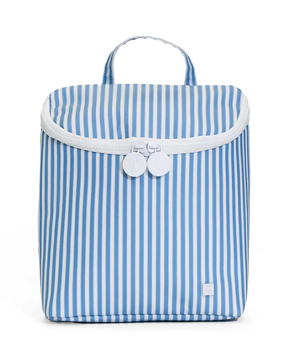 TRVL Chambray Pimlico Stripe Take Away Insulated Lunch Bag