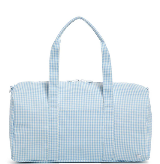 TRVL Gingham Mist Weekender Duffel Bag