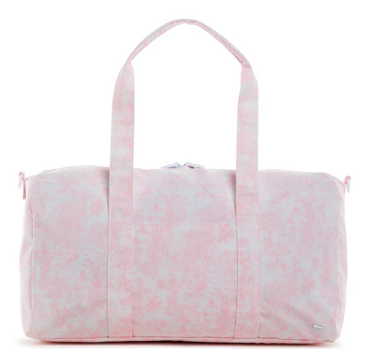 TRVL Pink Bunny Toile Weekender Duffel Bag