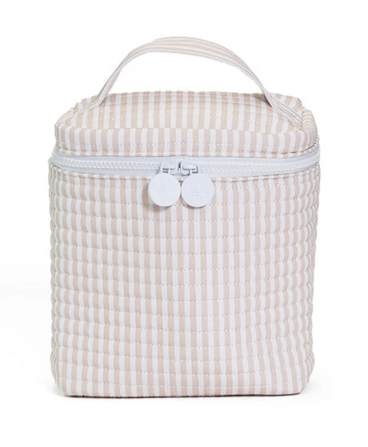 TRVL Sand Pimlico Stripe Quilted Insulated Bag