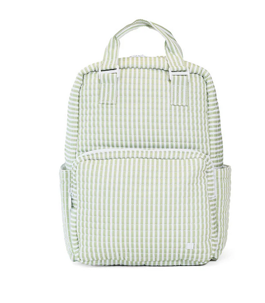 TRVL Pimlico Sage Stripe Quilted All you Need Bag