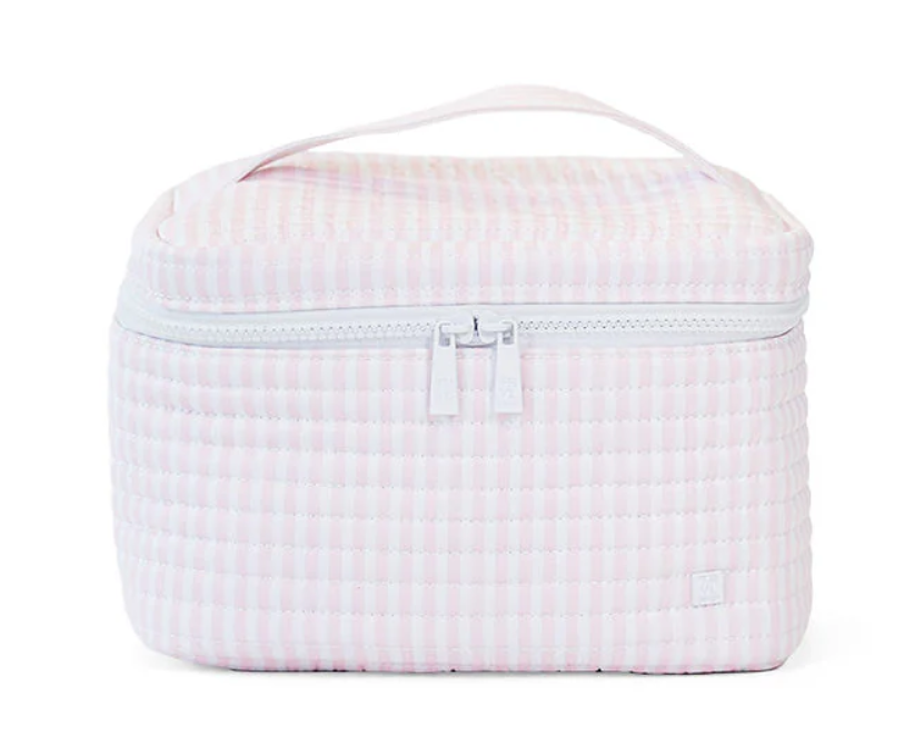 TRVL Pink Pimlico Stripe Quilted Train Set