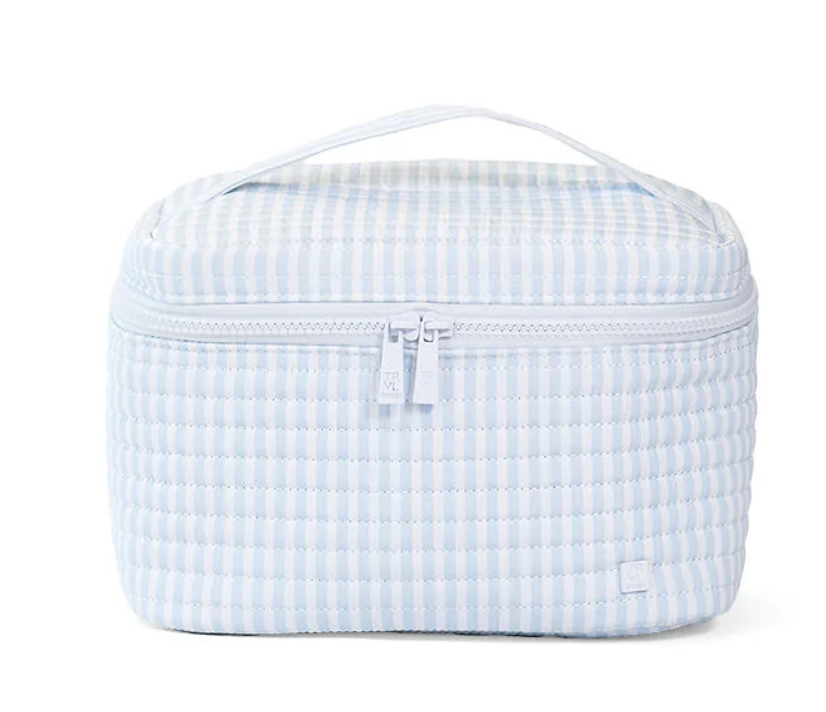 TRVL Blue Pimlico Stripe Quilted Train Set