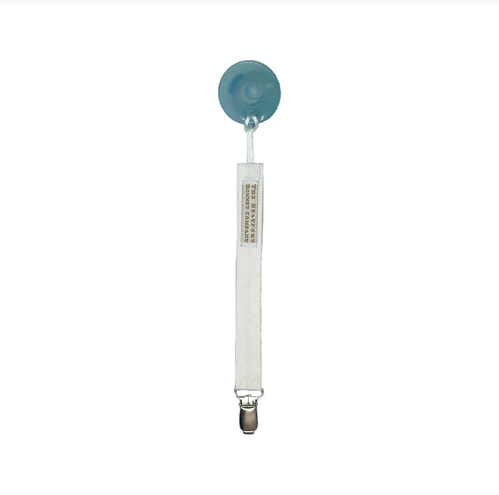 The Beaufort Bonnet Company Parker Paci Clip - Worth Ave White