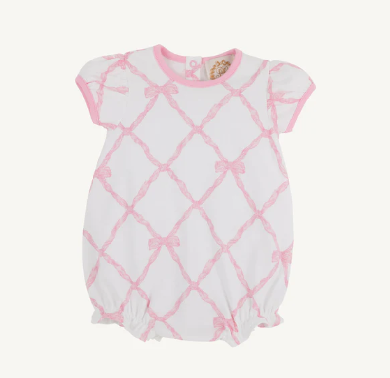 The Beaufort Bonnet Company Penny's Play Bubble-Belle Meade Bow with Pier Party Pink