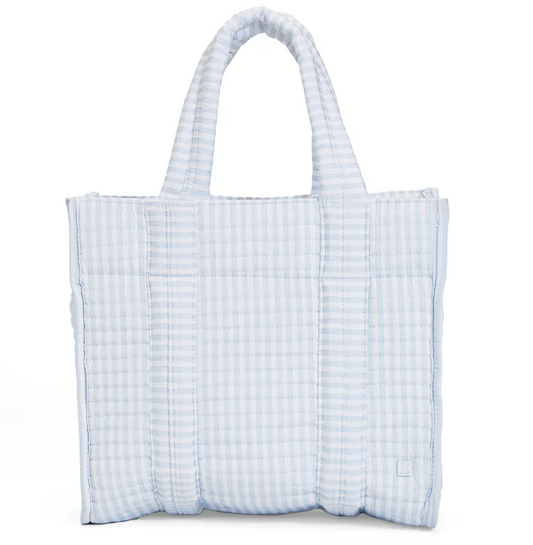 TRVL Blue Pimlico Stripe Quilted Mini Go Go Tote