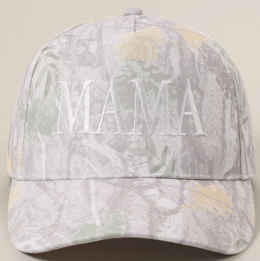 Mama EmbroiderED Camo Hat