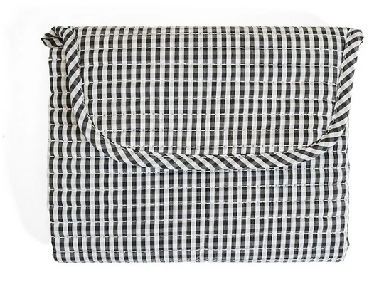 TRVL Black Gingham Quilted Changing Mat