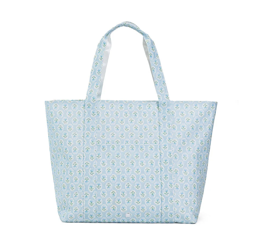 TRVL XL Petite Fleur Blue Tote