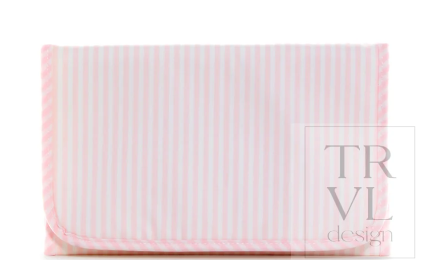 TRVL Pink Stripe Game Changer Changing Mat
