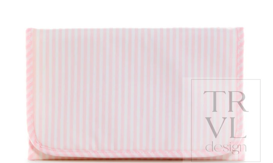 TRVL Pink Stripe Game Changer Changing Mat