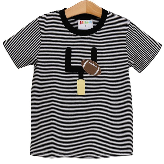 Down, Set, Hut Shirt- Black Stripe
