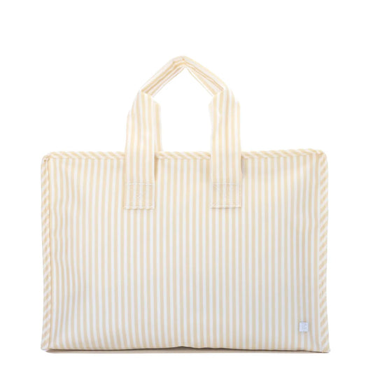 TRVL Pimlico Stripe Sand Overnite Tote