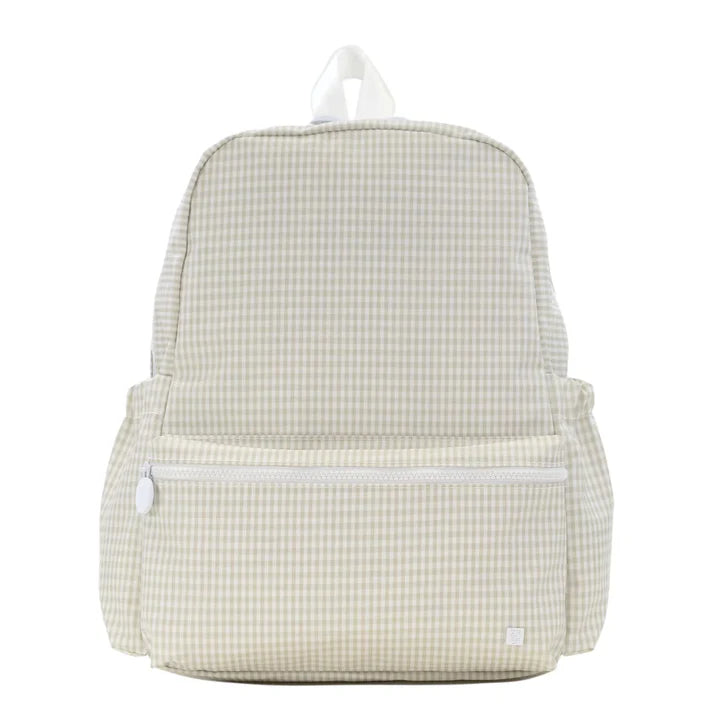 TRVL Gingham Pearl Grey Backpacker