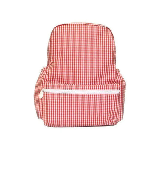 TRVL Gingham Red Backpacker