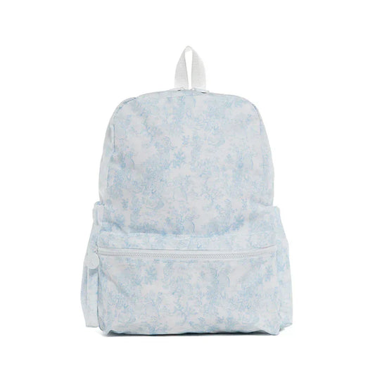 TRVL Blue Bunny Toile Mini Backer