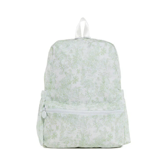 TRVL Green Bunny Toile Mini Backer
