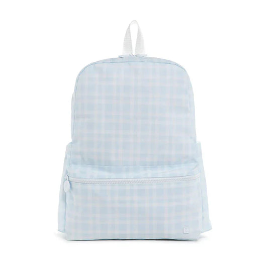 TRVL Blue Plaid Mini Backer