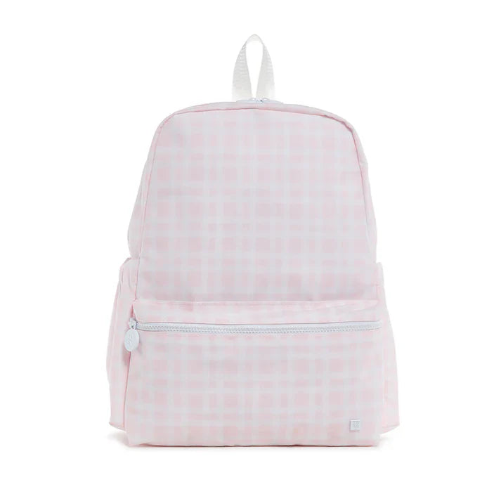 TRVL Pink Plaid Backpacker