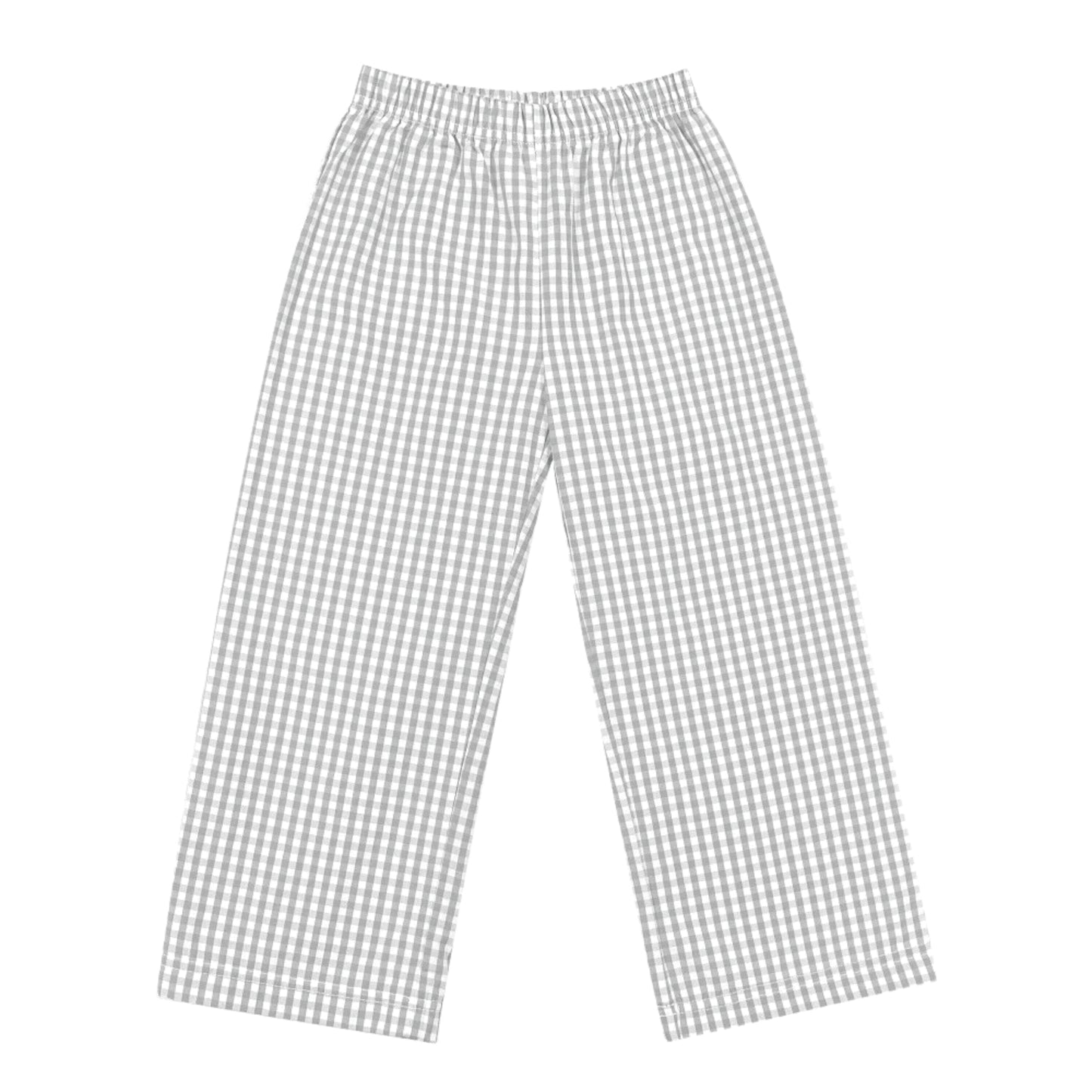 Gray Gingham Pants