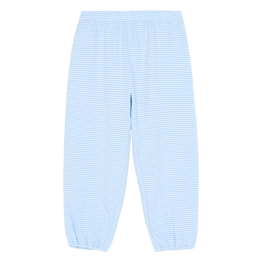 Blue Stripe Bubble Pants