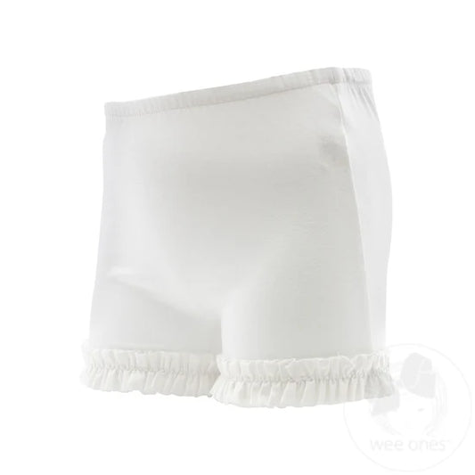 wee ones Ruffle Wundershorts™ in White