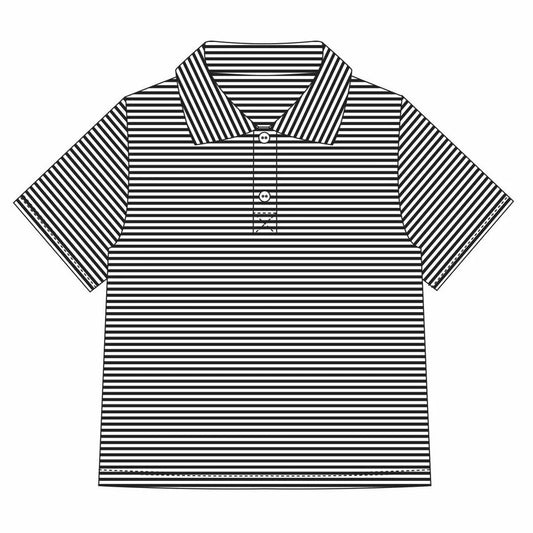 Jellybean Black Stripe Michael Polo