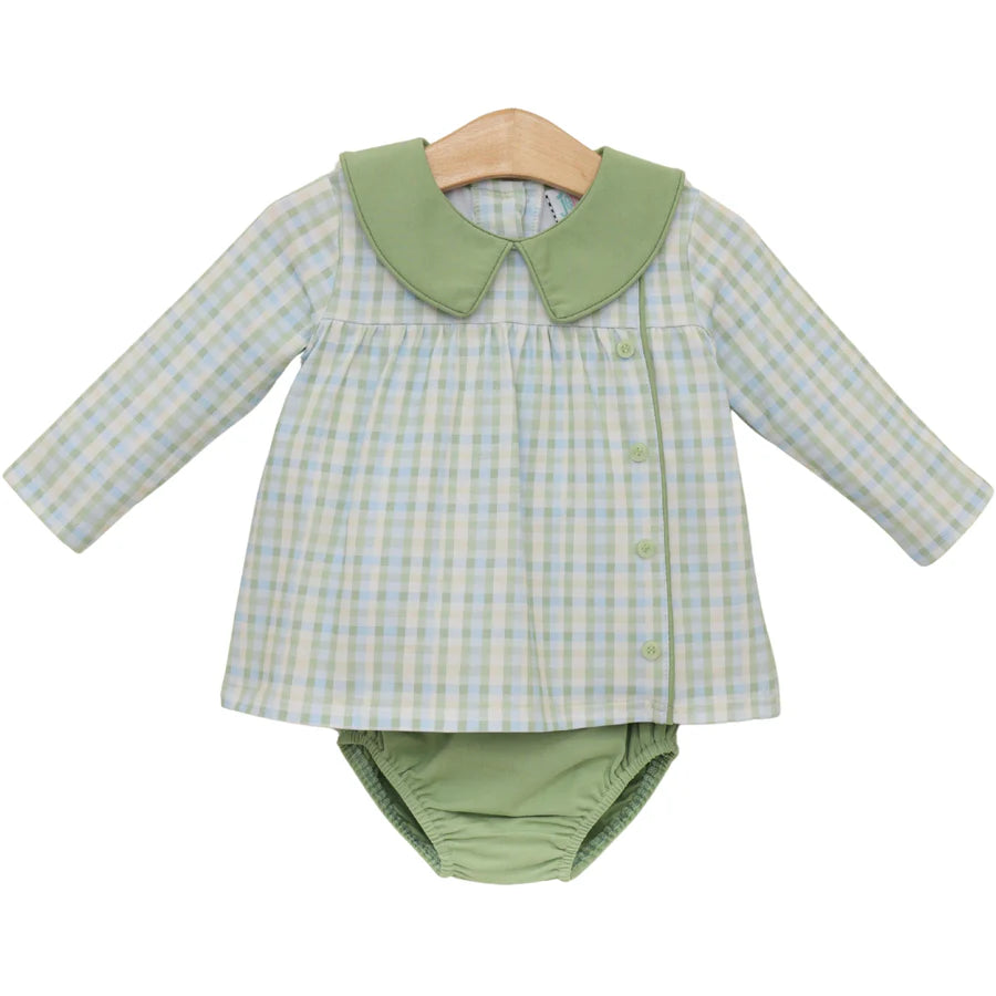 Basin Plaid Liam Diaper Set