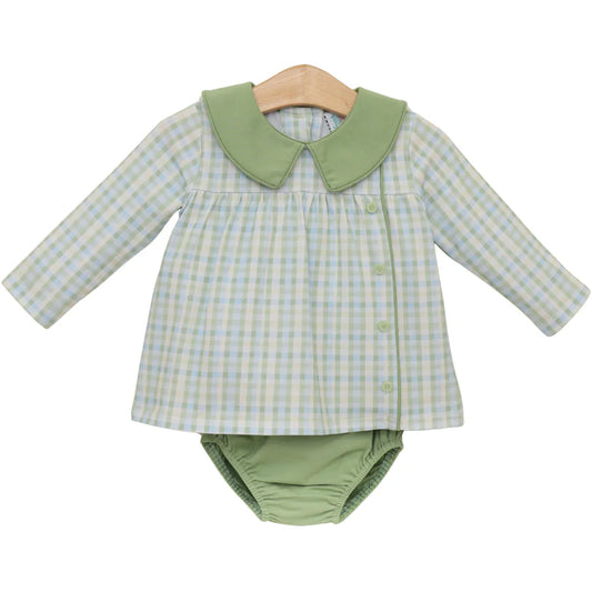 Basin Plaid Liam Diaper Set