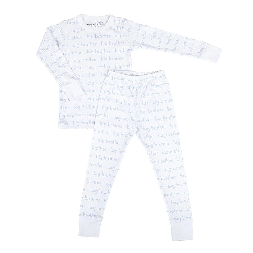 Magnolia Baby Big Brother Print Long Pajamas