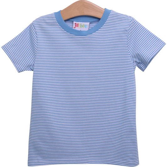 Jellybean Graham Shirt- Cornflower Blue Stripe
