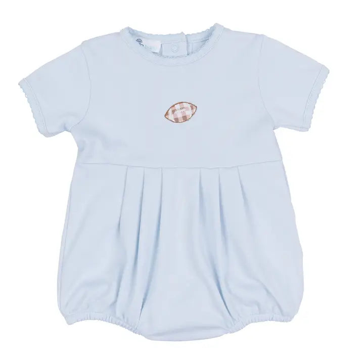 Tiny Tailgater Hand-Embroidered Bubble - Light Blue