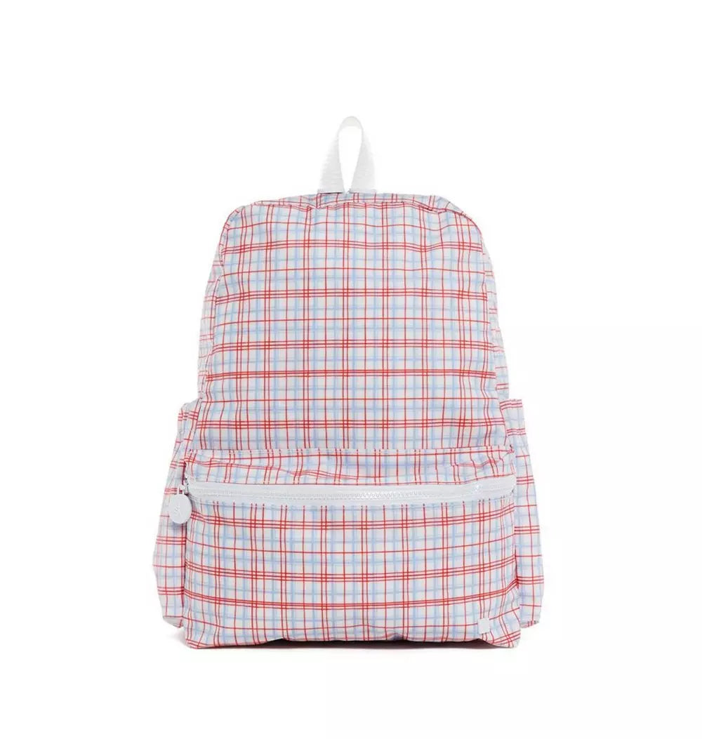 TRVL Red Classic Plaid Mini Backer