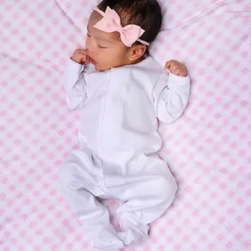 Magnolia Baby Essentials Footie - White with Pink