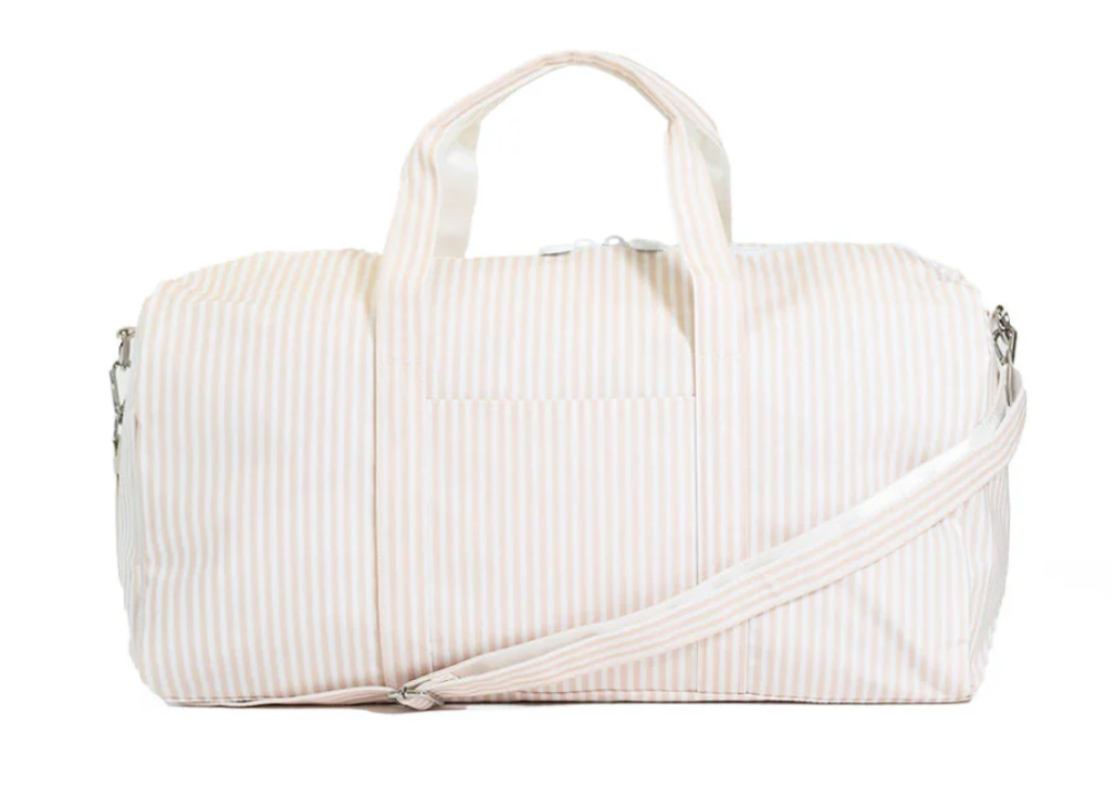 TRVL Pimlico Sand Stripe XL Weekender Duffel Bag