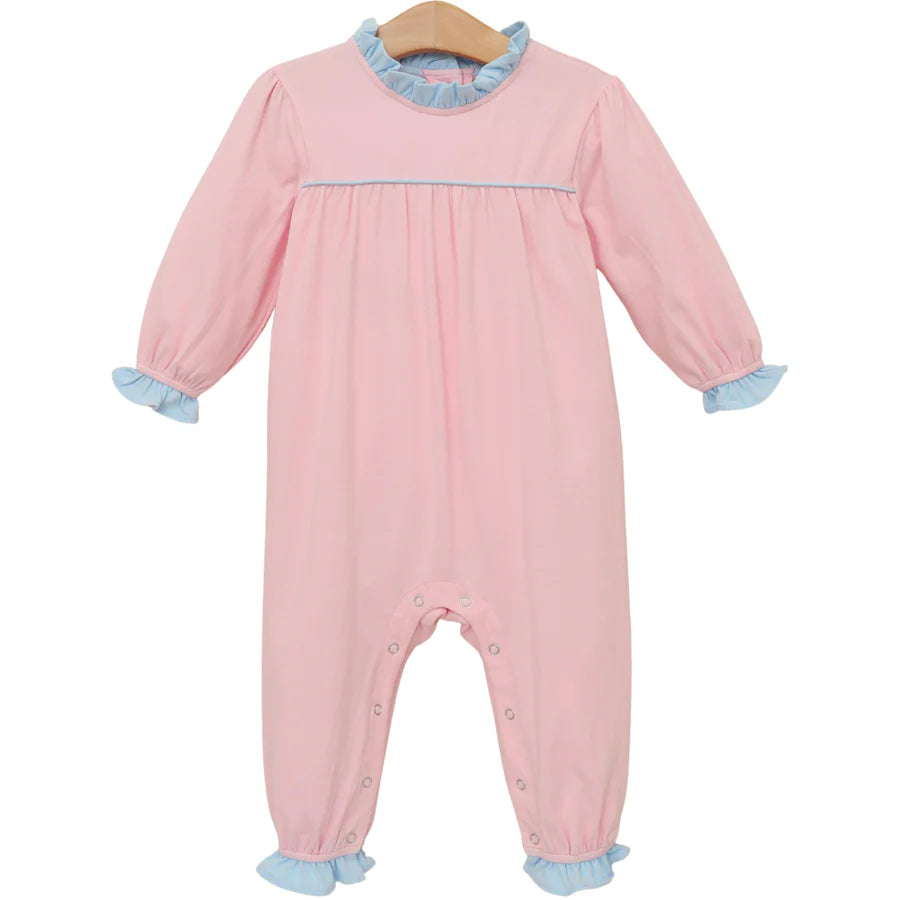 Annie Romper- Light Pink/Light Blue