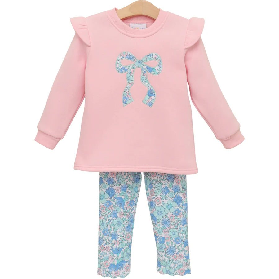 Painted Petals Ruffle Sweatshirt Set