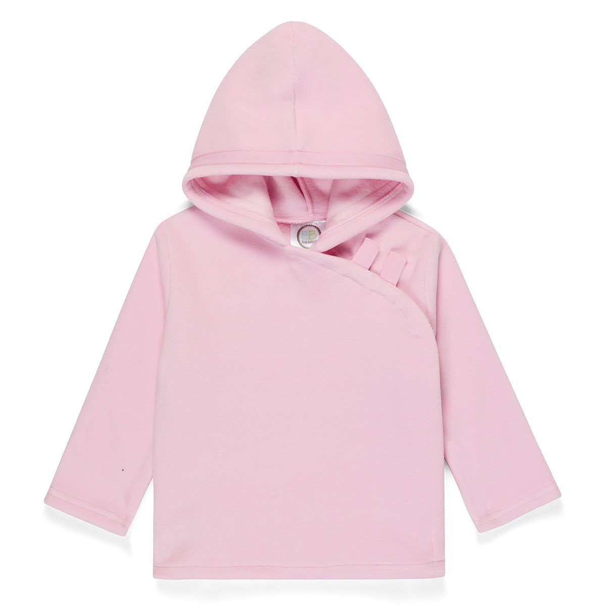 Light Pink Fleece Velcro Tab Jacket Coat