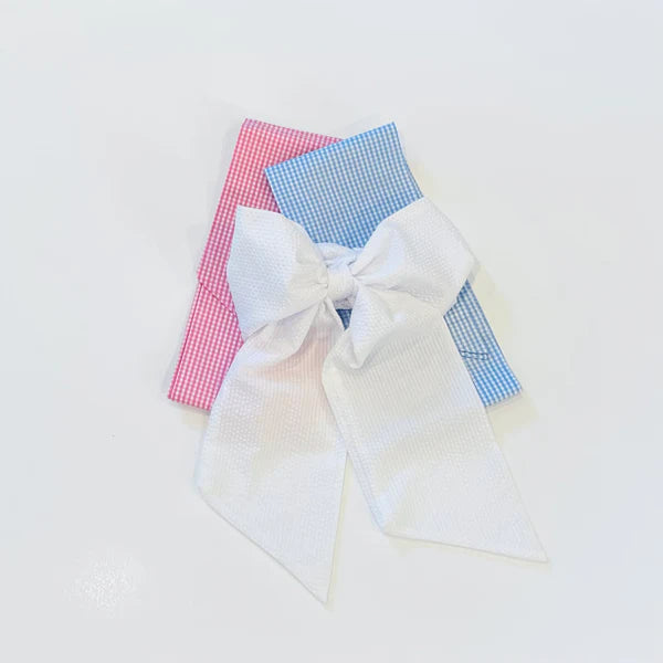 White Seersucker Sash