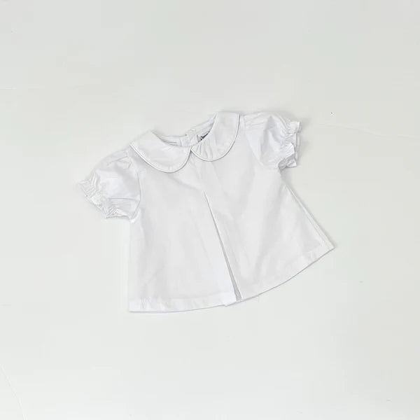 Pleated Peter Pan Diaper Shirt - Girl